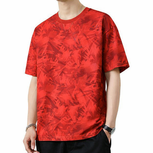 เสื้อยืดพิมพ์ลายสีขาวสำหรับผู้ชาย แขนสั้น คอกลม ทรงปกติ ผ้าฝ้ายเจอร์ซีย์ลำลอง ระบายอากาศได้ดี เสื้อยืดลายพิมพ์ตามสั่ง - Product Image 5