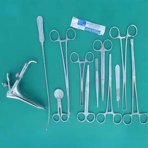Ensemble de 12 instruments d'examen gynécologique, Spéculum de Graves, Forceps, Acier inoxydable manuel, Certifié CE Classe II, par Dentavex - Product Image 4