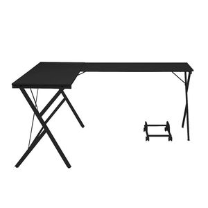 Scrivania per Computer a L Nera con Supporto Integrato per Computer - Product Image 5