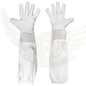 ถุงมืองานเชื่อมหนังแพะห้านิ้วสำหรับอุตสาหกรรมก่อสร้างทำงานป้องกันมือและแขน - Product Image 5