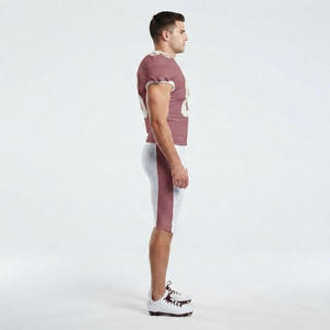 Uniforme de football américain personnalisé pour hommes - Tissu Spandex/Polyester 360g Manches courtes Design sublimé entièrement personnalisé - Product Image 2