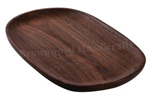 Plateau de service en bois de noyer de qualité supérieure planche de charcuterie en bois naturel pour Table à manger cuisine décor à la maison plateau en bois en gros - Product Image 5