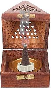 TIMELESS CRAFT Luxury Vintage Omani Design Madkhan Bakhoor Incense Burner Eco-Friendly Handmade Wooden Aromatherapy Diffuser - Product Image 6
