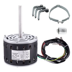 Motore per Ventilatore di Forno 1/3HP con 120V 4.4 Ampere 1075 RPM 4 Velocità Telaio 48 Lunghezza Albero 5.2 Pollici Capacità 5 µF/370V - Product Image 4