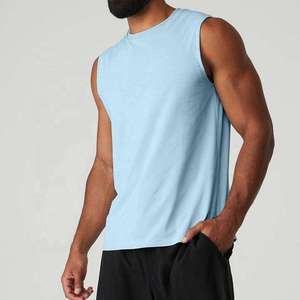 Stylish Sun Faded Gym <b>Singlet</b> Tank Top <b>for</b> <b>Men</b> Soft Cotton Breathable Quick Dry Customizable <b>for</b> All Training Casual - Product Image 2