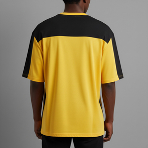 เสื้อยืดผู้ชายแฟชั่นใหม่ทรงโอเวอร์ไซส์ ไหล่ตก คอกลม แขนสั้น ทรงหลวม ผ้าฝ้าย 100% 2 สี สไตล์ฮิปฮอป - Product Image 5