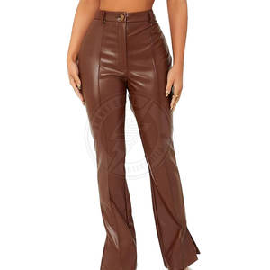 กางเกงหนังผู้หญิงดีไซน์ล่าสุด บริการ OEM คุณภาพพรีเมียม สวมใส่สบาย - Product Image 2