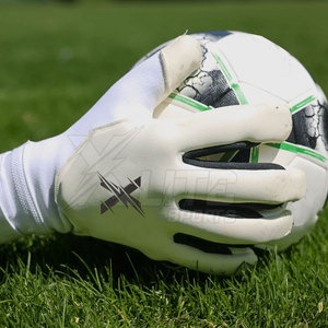 Guantes de Portero de Fútbol de Cuero, Antideslizantes, Transpirables, de Dedo Completo, para Entrenamientos de Fútbol, Academias y Sesiones de Equipo - Product Image 4