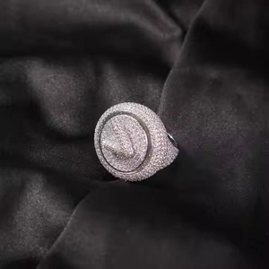 New Arrival Round Diamond <b>Rings</b> In S925 Sterling <b>Silver</b> Crown Shaped <b>Ring</b> for <b>Men</b> Wedding Engagement Gift - Product Image 3