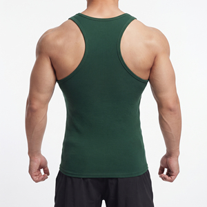 Camiseta sin mangas para hombre, 100% poliéster, ligera, transpirable, estampada, con hombros descubiertos, para gimnasio y fitness. - Product Image 2