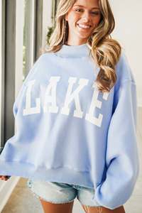 Women's Winter Short Front Custom Printed Streetwear Cotton Blend Crewneck <b>Pullover</b> Sweater <b>Jumper</b> Fleece - Product Image 2