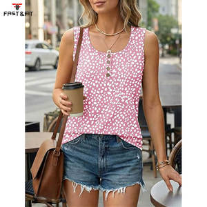 Meilleur fabricant, prix bas, haute qualité, débardeur tricoté décontracté pour femme grande taille, personnalisation de l'étiquette, séchage rapide, respirant, 100% coton - Product Image 3