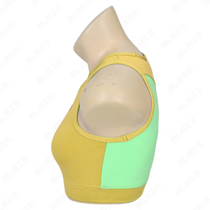 New Women Sports Bras Fitness Contrast Two Color Panels Sports Bra High Support Seamless Yoga Bra Elastic <b>Waist</b> Yoga Leggings - Product Image 3