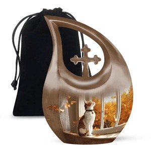 Urna para adultos de cremación de lágrima de tortuga marina hermosa de la mejor calidad para cenizas humanas con bolsa de terciopelo gratis - Product Image 5