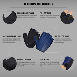 Guantes de Ciclismo con Logotipo Personalizado |   Cierre de Velcro de perfil bajo y ajuste seguro |   Suministro Directo de Fábrica - Product Image 2