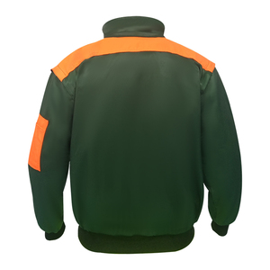 เสื้อกั๊กสะท้อนแสงคุณภาพสูง โพลีเอสเตอร์ 100% แบบ Bomber Vest 6 กระเป๋า กันน้ำ แจ็คเก็ตนิรภัยมาตรฐาน ANSI Class 1 สำหรับความปลอดภัยบนท้องถนน ปรับแต่งได้ - Product Image 3