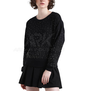 เสื้อสเวตเชิ้ตผู้หญิงประดับเพชรแบบสั่งทำรุ่นใหม่ล่าสุด ราคาขายส่ง เสื้อสเวตเชิ้ตผู้หญิงประดับเพชร - Product Image 5
