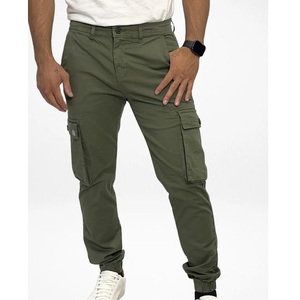 ราคาขายส่ง กางเกงคาร์โก้ผู้ชายผ้าแคนวาสเอวสูง รุ่นใหม่ประจำฤดูใบไม้ร่วงปี 2026 พร้อมโลโก้สั่งทำพิเศษ มีหลายกระเป๋า สไตล์ลำลอง จากซัพพลายเออร์ในบังกลาเทศ - Product Image 4