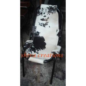 Venta al por mayor a granel, silla de restaurante Industrial Vintage, silla de tienda de metal de hierro de cuero con pelo antiguo para muebles de comedor y Hotel - Product Image 2