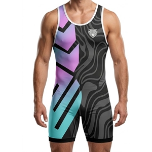 Traje de Lucha Libre para Hombre Mawra de Alta Calidad, Sublimado, Ligero, Transpirable, para Deportes de Contacto - Product Image 1
