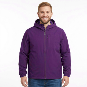 Chaqueta Deportiva Cortavientos Transpirable de Color Sólido, Nuevo Diseño, Impermeable, con Cuello Alto de Lona para Hombre - Product Image 1