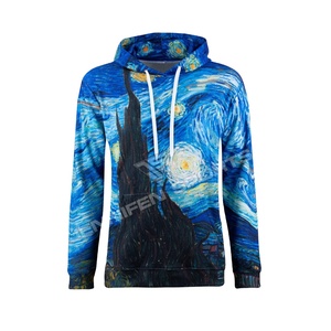 Sudadera con capucha personalizada totalmente impresa en 3-D para hombre, Sudadera con capucha de lana pesada Premium, nuevo diseño, Sudadera con capucha de lana de algodón 100% - Product Image 1