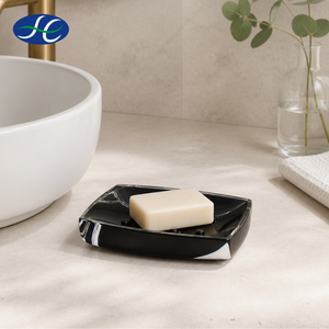 <b>Bathroom</b> cup <b>set</b> soap <b>dispenser</b> pump twist over moldingsoap dish black - Product Image 2