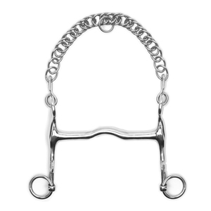 Bocado Pelham Weymouth con Boquilla Port Mouthpiece, Bocado de Acero Inoxidable para Montar a Caballo, Equipo de Equitación y Entrenamiento - Product Image 1