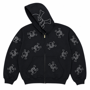 Sweat-shirt à capuche en strass pour homme, design de luxe, décoré de cristaux, vêtement de mode moderne, logo personnalisé, services OEM - Product Image 1