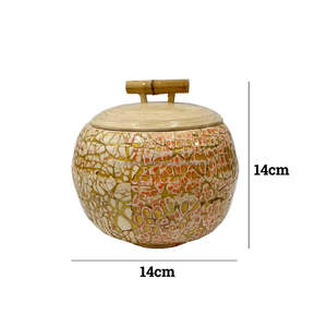 Customizable Handmade Egg Shell Inlay Box Supplier <b>Bamboo</b> <b>Fiber</b> Eco Friendly Decorative Gift Ready Organizer Vietnam - Product Image 1