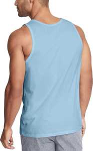 Débardeur Homme Personnalisé avec Logo, Col Rond, Tricot Uni, Sous-vêtement Basique en Coton Pur, Sportswear Décontracté, Séchage Rapide, Style Vintage - Product Image 3