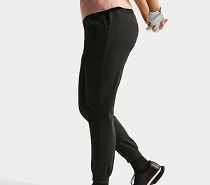 Pantalon de survêtement noir pour homme à taille élastique avec poches latérales, pantalon de jogging décontracté en tissu tricoté respirant, idéal pour l'automne - Product Image 4