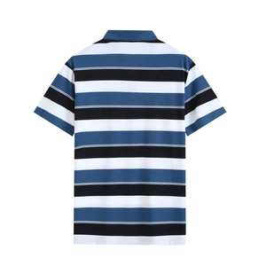 เสื้อโปโลแขนสั้นทรงเข้ารูปสำหรับผู้ชาย ผ้าเนื้อนุ่มพรีเมียม สวมใส่สบาย - Product Image 1