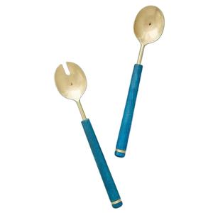 Ensemble de couverts en acier inoxydable avec manche en bois, finition miroir, design moderne, durable, facile à nettoyer, qualité restaurant, écoresponsable - Product Image 2