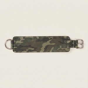 Sangle de cheville en cuir camouflage pour haltérophilie, avec boucle en D pour machine à câble, idéale pour la gym et l'exercice - Product Image 3