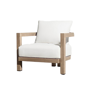 Fauteuil simple moderne rembourré Fauteuil d'appoint nordique blanc pour salon Luxe - Product Image 1