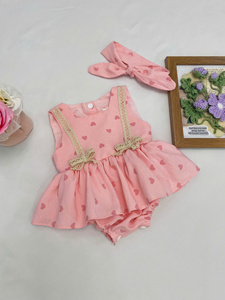 Vestido Halter de Verano de Alta Calidad para Niñas, Estampado, de Algodón, Maxi, Ecológico, Transpirable, con Opción de Pañuelo para Niños - Product Image 3