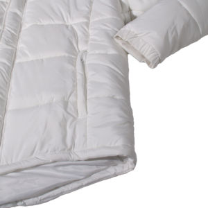 Nouvelle veste polaire blanche 2026 coupe-vent respirante et confortable avec col montant en toile et logo personnalisé sur le devant pour l'hiver - Product Image 3