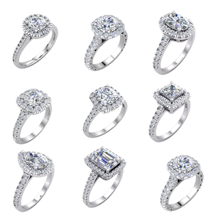 Divya Creations Women's 925S <b>Solid</b> <b>Silver</b> Rhodium Plated Classic Design Prong Setting Brilliant Cut IGI Certified 1.2Cts Diamond - Product Image 3