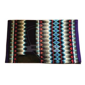 Tapis de selle de style anglais Western 32 pouces 100% laine cuir coton feutre doux confortable 18-25 MM épaisseur - Product Image 1