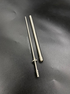 Tube d'aspiration Poole à usage unique, 23 cm, en acier inoxydable, instrument chirurgical jetable pour l'élimination des fluides et du sang - Product Image 1