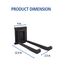 Système de rangement mural double pour garage, crochets robustes, rail de rangement en acier, organisateur d'outils, économiseur d'espace, support de rangement pour garage GAPGAR003 - Product Image 2