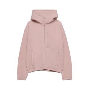 Sudadera con capucha con cremallera para mujer, ropa para Parte Superior Femenina, con Logo personalizado en blanco, sencilla, Otoño e Invierno - Product Image 1