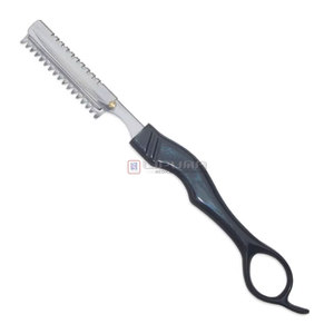 Lame de rasoir de coiffure professionnelle de qualité supérieure, entièrement en acier inoxydable, pour la coupe et le rasage, vente en gros - Product Image 2