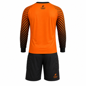 Ensembles d'uniformes de gardien de but de football professionnels rembourrés en gros – Maillot de gardien à manches longues et short – Tenue de sport de protection pour le football - Product Image 2