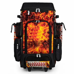 Bolsa de béisbol al por mayor con compartimento para casco, fundas para bates, almacenamiento para zapatos y correas acolchadas para jugadores. - Product Image 1