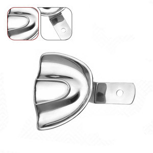 Premium Dental Impression Tray with Edge U1 Solid Upper Size XL Stainless Steel Reusable Autoclavable Perforation Free - Product Image 1