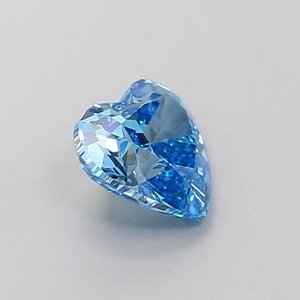 Diamant de laboratoire CVD bleu vif fantaisie, taille cœur modifiée, 1,14 carat, clarté VS1, polissage excellent, pierre précieuse de luxe haut de gamme - Product Image 4