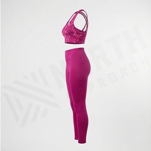 Beautiful Customized Indoor Exercise Yoga Clothing Set Breathable Sports Bra With <b>Legging</b> Latest Customized Color <b>Pattern</b> - Product Image 3