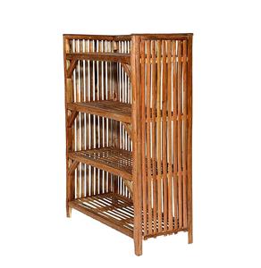 Handcrafted Wooden Shoe <b>Rack</b> Organizer – 4 Tier Multipurpose Storage <b>Shelf</b> for Home Office - Product Image 5